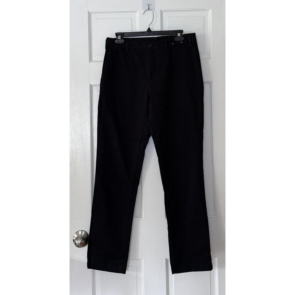 Uniqlo Slim Fit Chino Pants Mens 31x34 Black Stretch Cotton Preppy Workwear